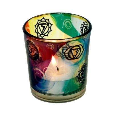7 Chakras tealight holder2